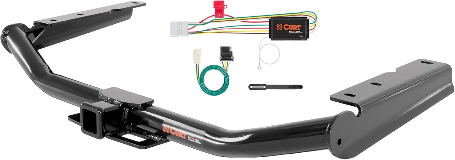 CURT 99309 Class 3 Trailer Hitch with 2-Inch Receiver and 4-Pin Wiring Harness for 2017 Toyota Highlander