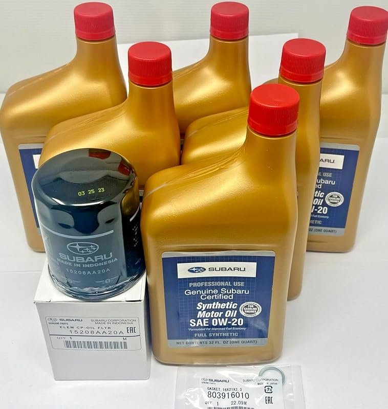 Genuine Subaru Forester Outback Impreza Crosstrek Oil Change Kit Filte
