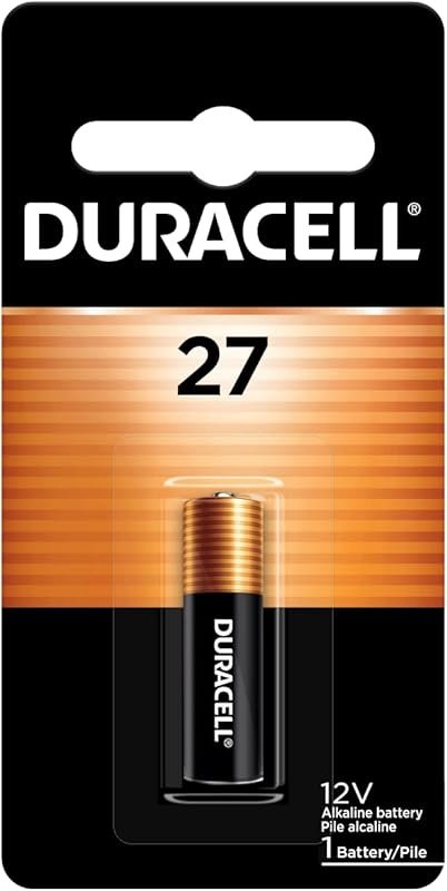 Duracell 27 12V Alkaline Battery Single Pack for Key Fobs Car Alarms a