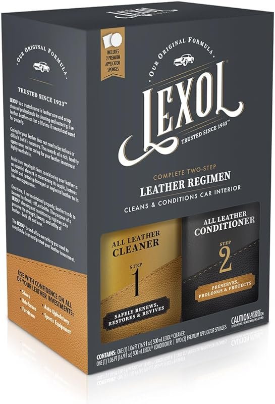 Lexol Leather Conditioner and Cleaner Kit by Lexol, Use on Furniture,