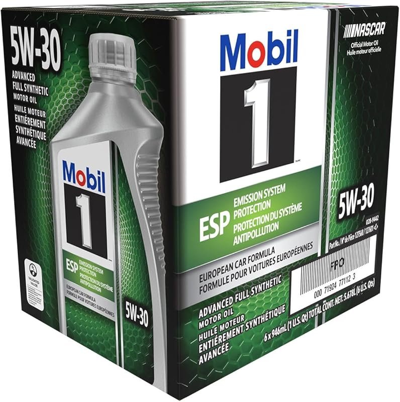 Mobil 1 5W-30 Engine Oil for Mercedes Sprinter Diesel Engines, 6 Quart
