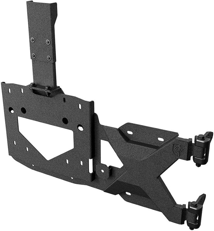 Tyger Auto Textured Black Tire Carrier Kit for Jeep Wrangler JL (2018-
