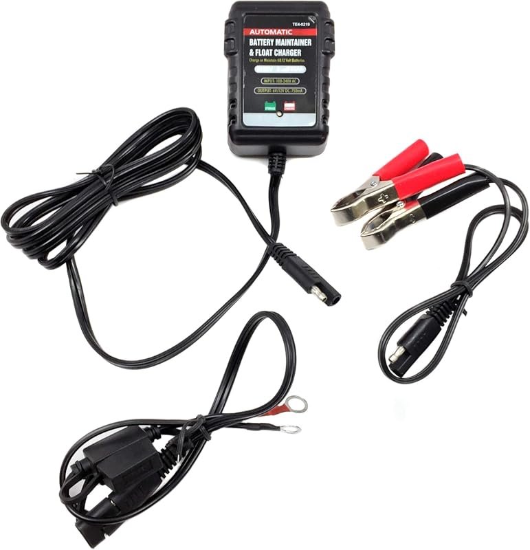 Automatic Smart Battery Charger with Monitor and Trickle Charge for Mo