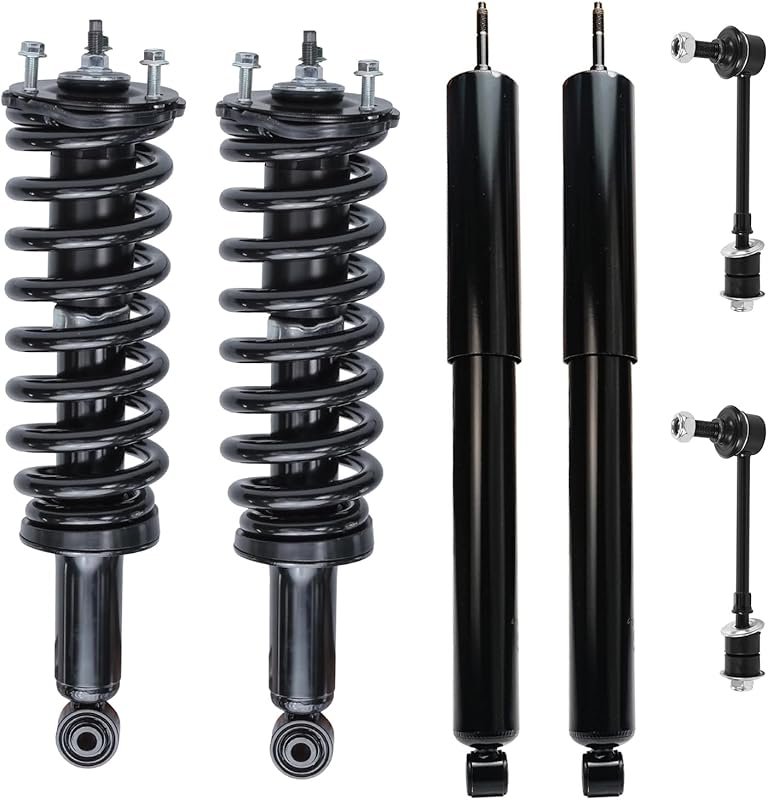 Detroit Axle 6-Piece Front Struts and Sway Bar Kit for 2000-2005 Toyot