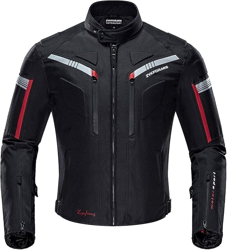 Waterproof and Windproof Motorcycle Jacket with Full Body Armor for Al