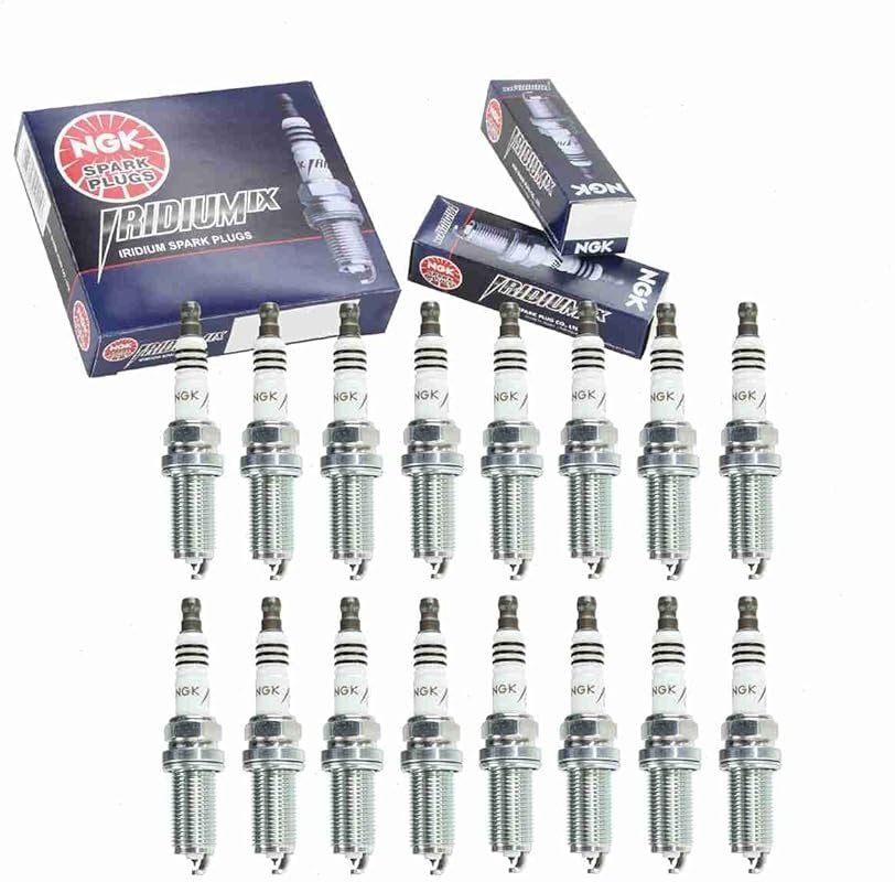 Set of 16 NGK Iridium IX Spark Plugs for 2011-2024 Ram 1500 5.7L Hemi