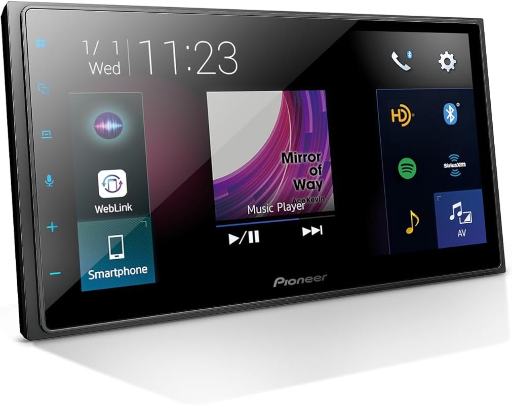 Pioneer DMH-2660NEX 6.8-Inch Double Din Receiver with Alexa, CarPlay,