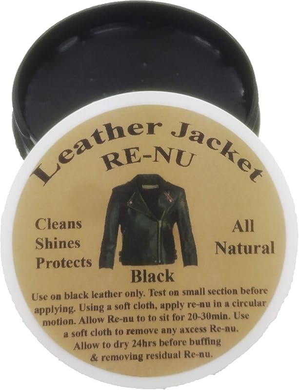 Re-nu Beeswax Conditioner for Black Leather: Cleans, Shines, and Prote