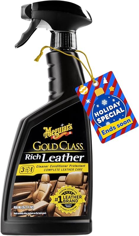 Meguiar's Gold Class 3-in-1 Leather Cleaner and Conditioner Spray with