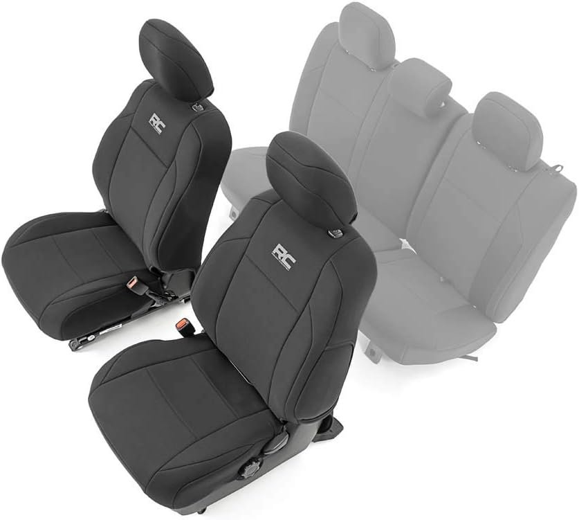 Rough Country Neoprene Front Seat Covers for Toyota Tacoma: Waterproof