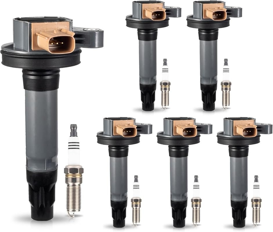 Set of 6 Ignition Coil Packs with Iridium Spark Plugs for 2011-2017 Fo