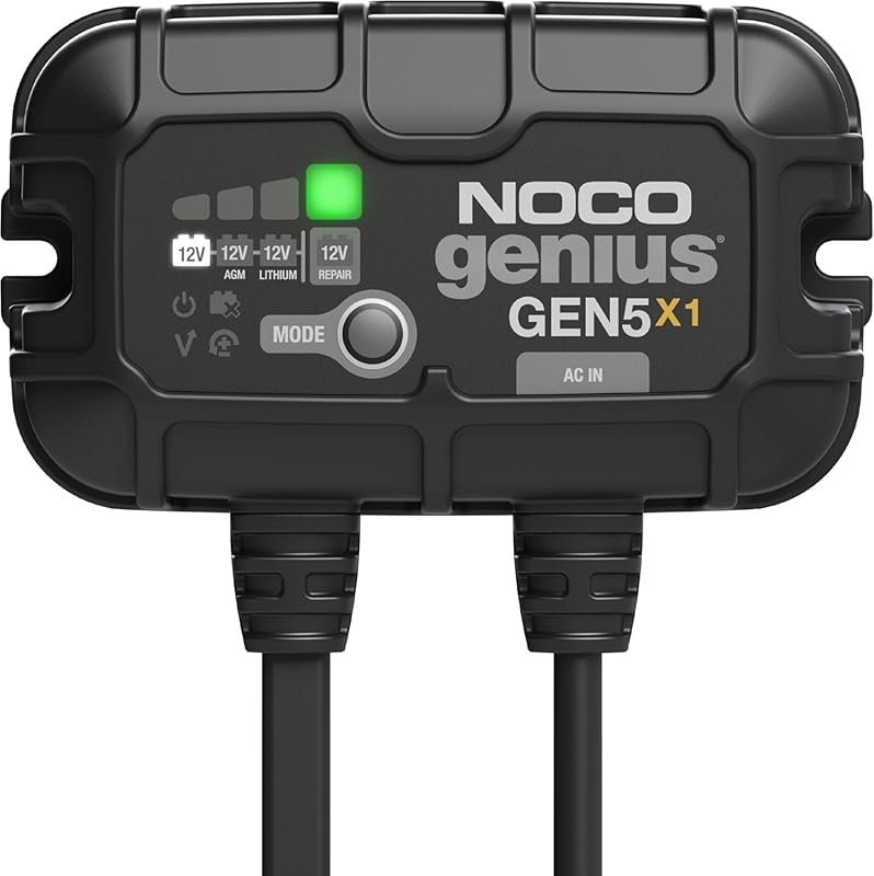 NOCO Genius GEN5X1 1-Bank 5A 12V Onboard Waterproof Marine Charger for