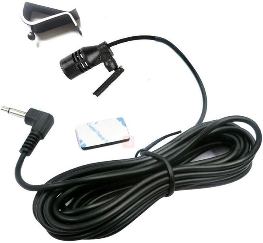 3.5mm External Car Microphone for Kenwood, Boss, JVC, and Multiple Veh