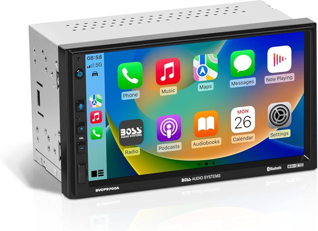 BOSS Audio Systems BVCP9700A Car Stereo - Apple CarPlay, Android Auto,