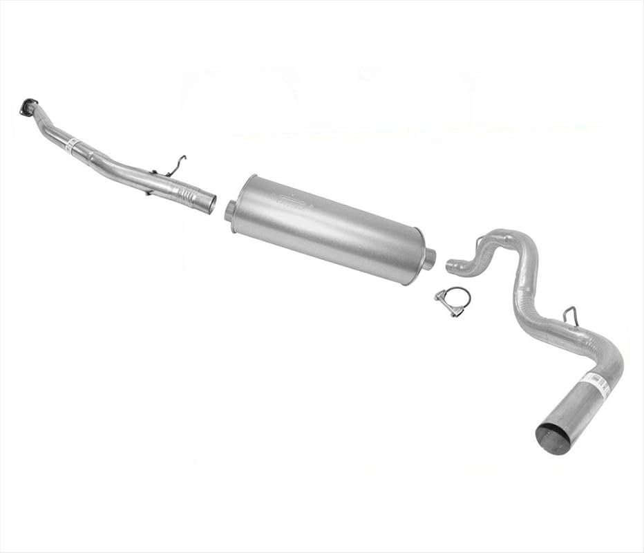 Muffler Exhaust Pipe System for 1999-2006 GM Silverado 5.3L with 143.5