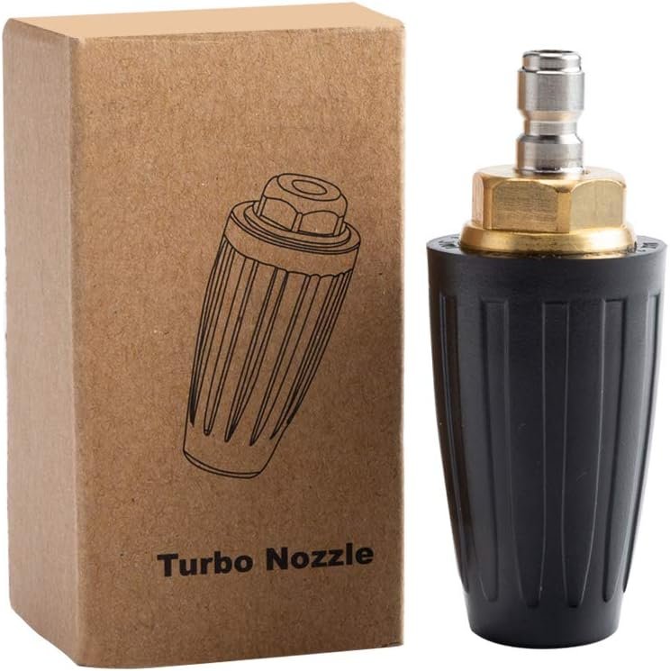Turbo Pressure Washer Nozzle with 1/4'' Quick Connect for Heavy Duty C