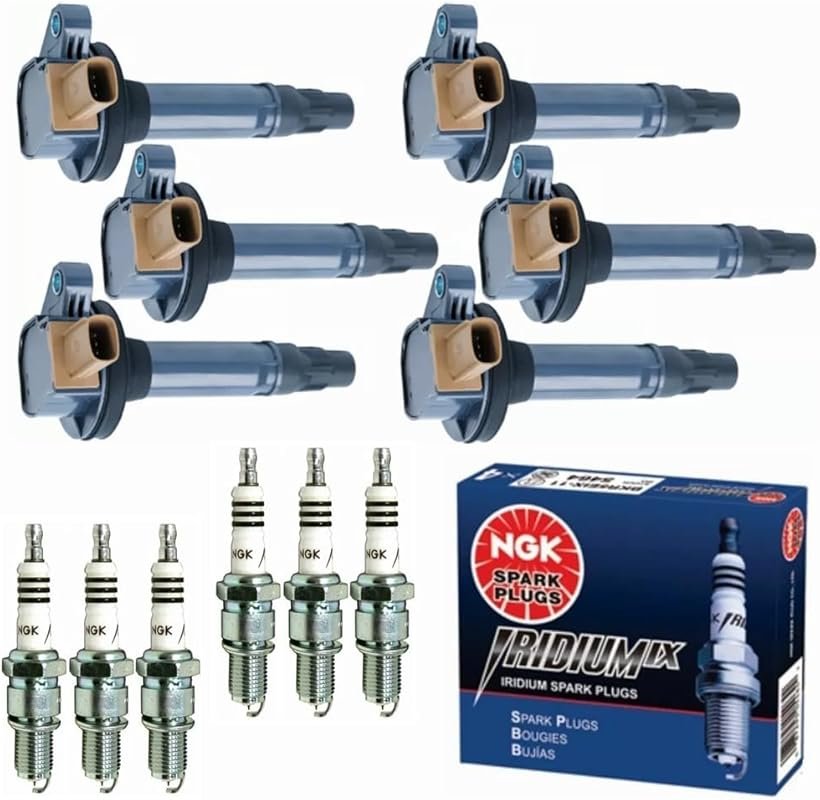 DG549 UF646 Ignition Coil Packs & NGK Iridium Spark Plugs Compatible W