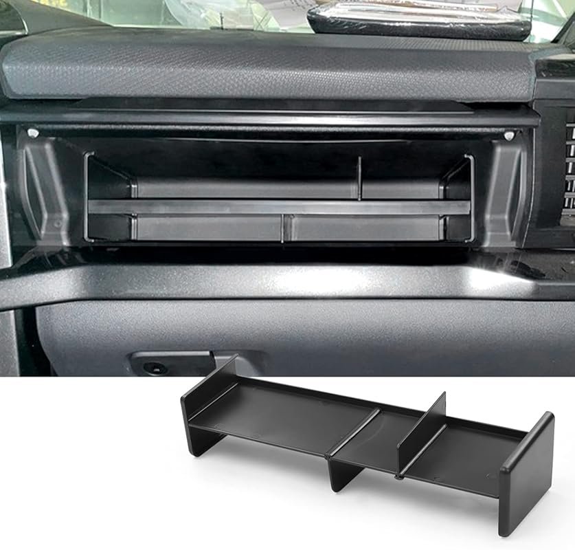 Glove Box Organizer for Ford F-150 2021-2026 with ABS Internal Storage