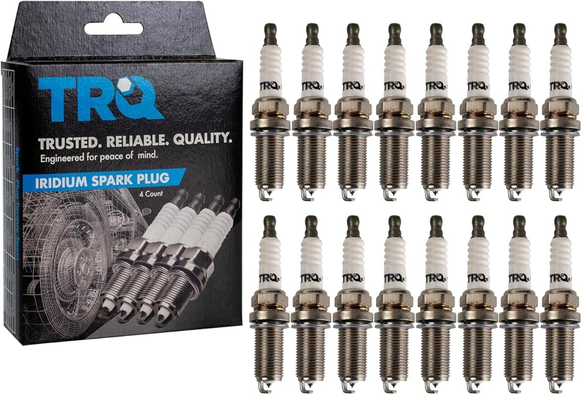 TRQ Iridium Spark Plugs Set for 5.7L Hemi Dodge Ram 1500, 16-Piece