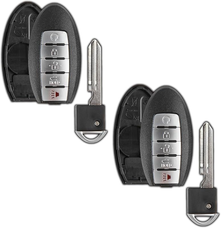 Key Fob Cover Case for 2013-2015 Nissan Altima and Maxima - 5-Button N