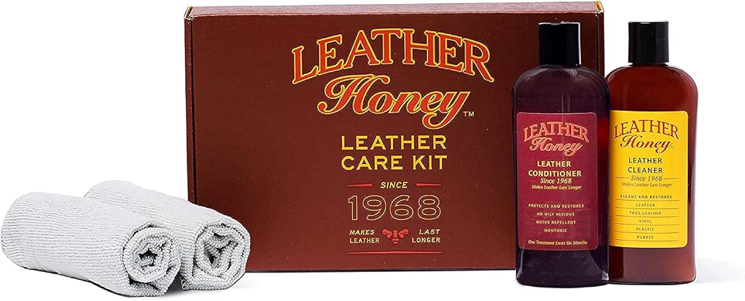 Leather Honey Complete Care Kit with Cleaner and Conditioner for Jacke
