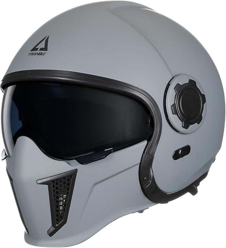 TRIANGLE Off-Road Motocross Helmet with Dual Visor and Internal Tinted