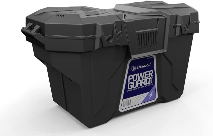 Attwood Weather-Resistant Battery Box for Group 24/27 Batteries in Mar
