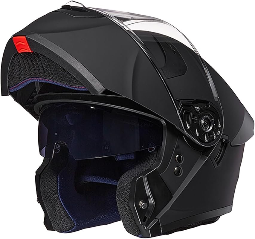 ILM Modular Full Face Motorcycle Helmet with Dual Visor and Flip-Up De