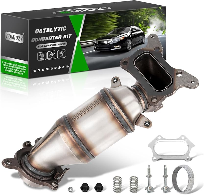 High Flow Front Catalytic Converter Kit Direct-Fit for Honda Accord 20