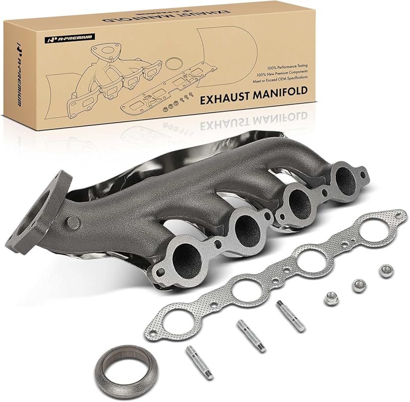 Right Exhaust Manifold Kit with Gasket and Hardware for GM Trucks and
