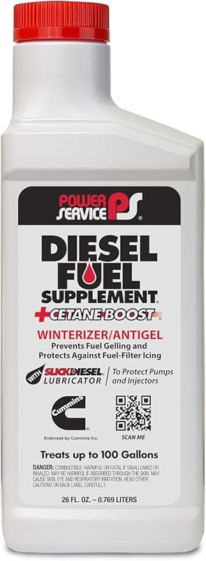 Power Service Diesel Fuel Supplement with Cetane Boost: Enhances Cold 