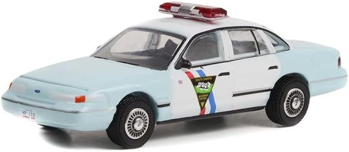 Greenlight 1992 Ford Crown Victoria Police Interceptor Blue 1:64 Scale