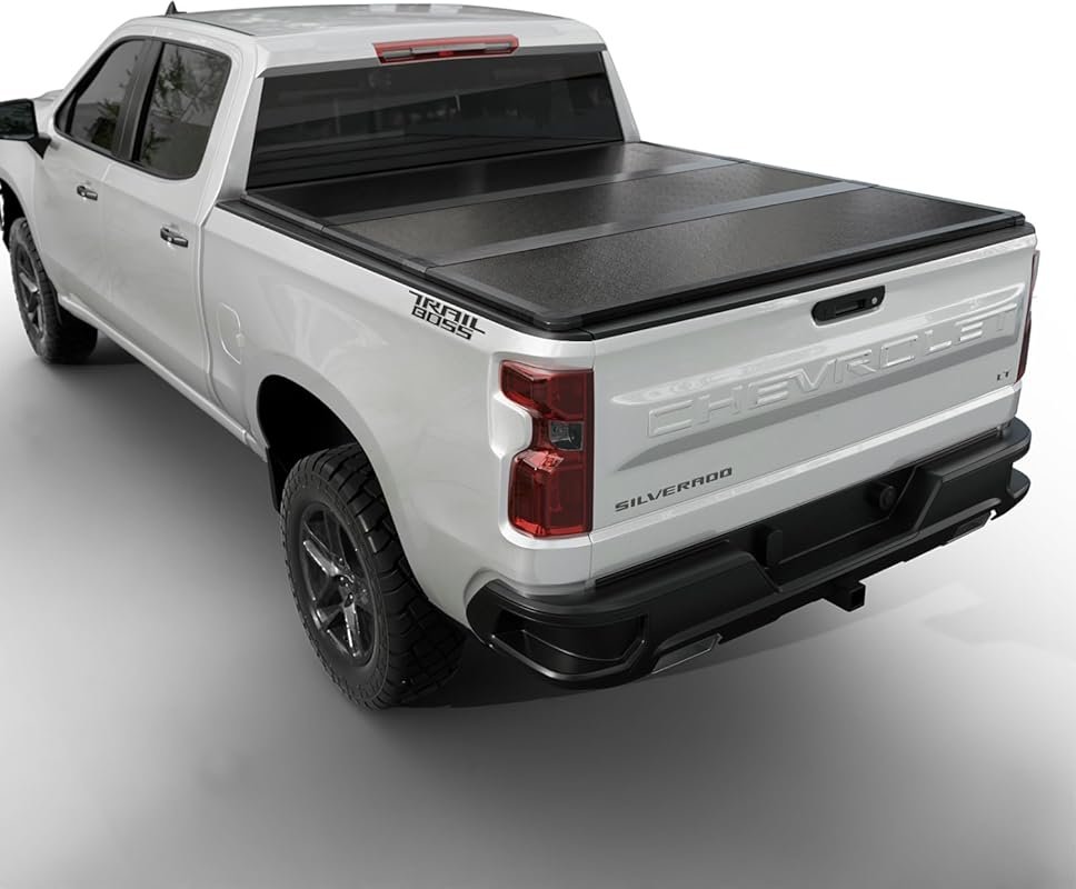 Hard Folding Tonneau Cover for Chevy Silverado and GMC Sierra 1500 (20