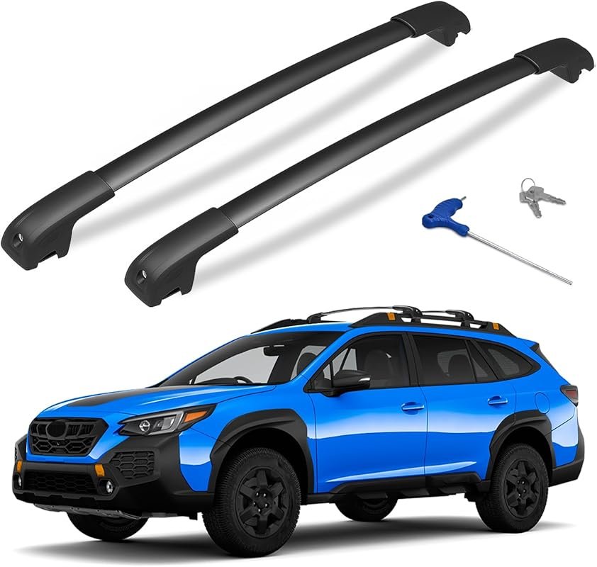 300-lb Lockable Roof Rack Cross Bars for Subaru Outback Wilderness Mod