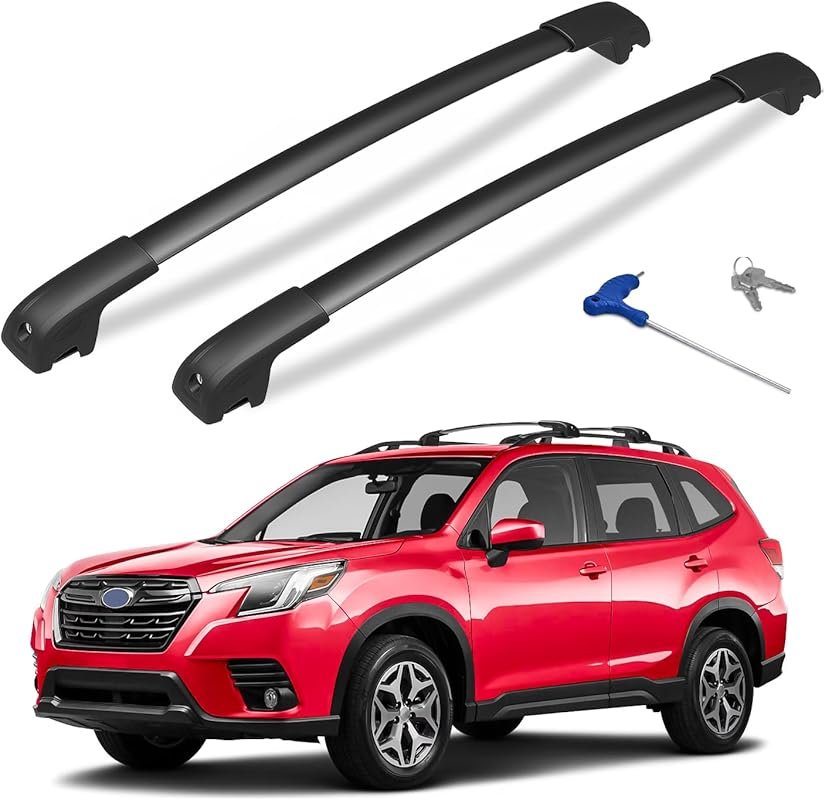 Lockable Aluminum Roof Rack Cross Bars for Subaru Forester 2014-2025,