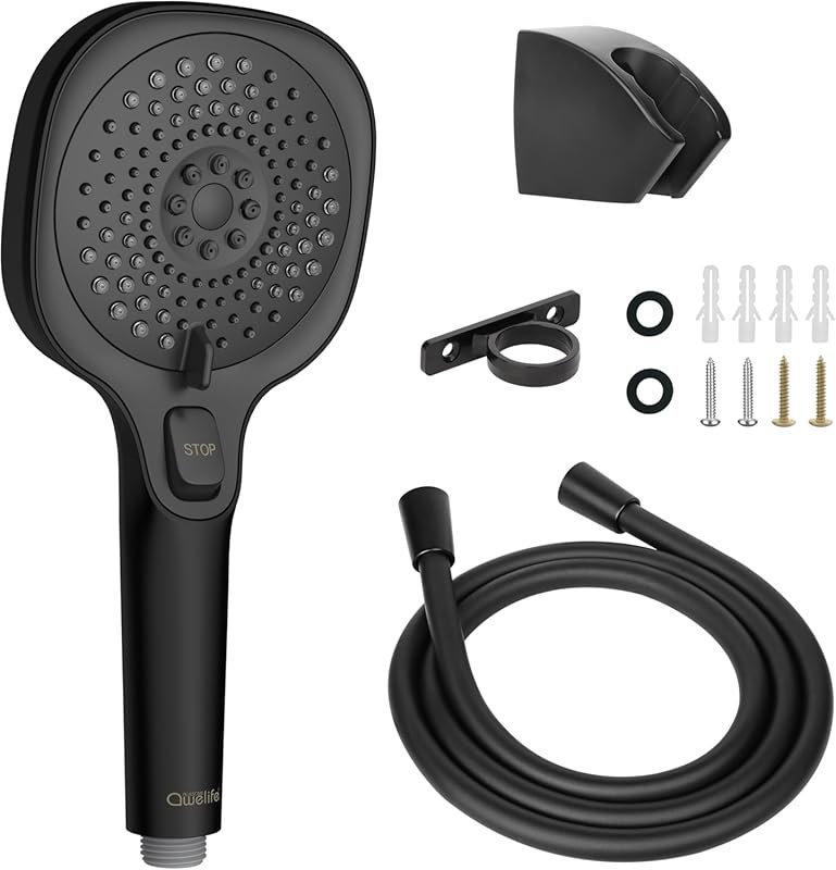 RV Shower Head with Hose, On/Off Switch, and 3-Spray High Pressure for