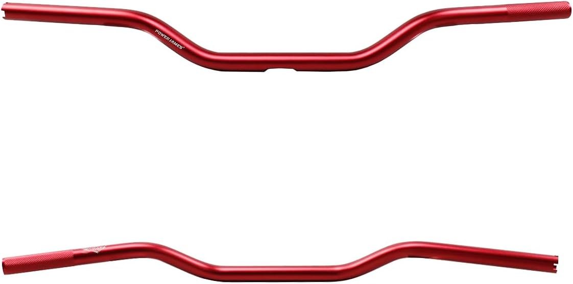 Red Drag Handlebar with 1.0-Inch Diameter and 2.5-Inch Pullback for Ha