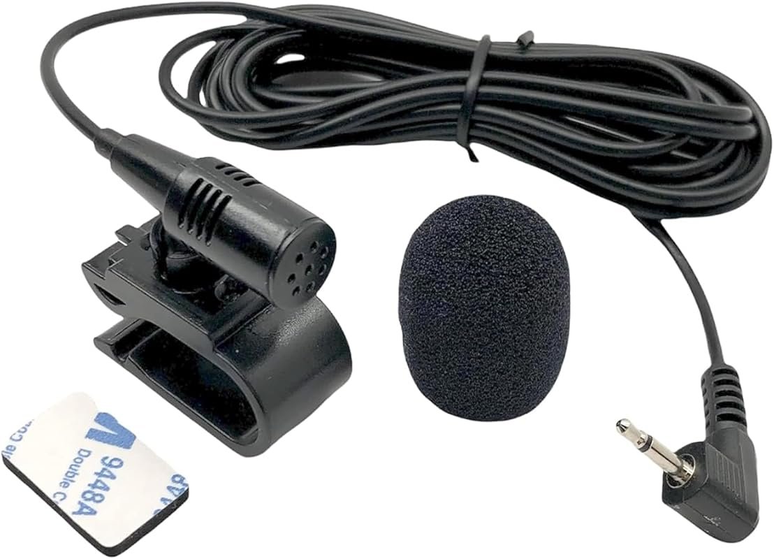 3.5mm Microphone Handsfree Dash Car Stereo Receiver Compatible for Son