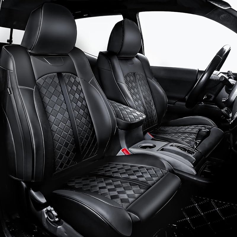 Custom Fit Seat Covers for 2005-2015 Toyota Tacoma Crew Cab with Conso