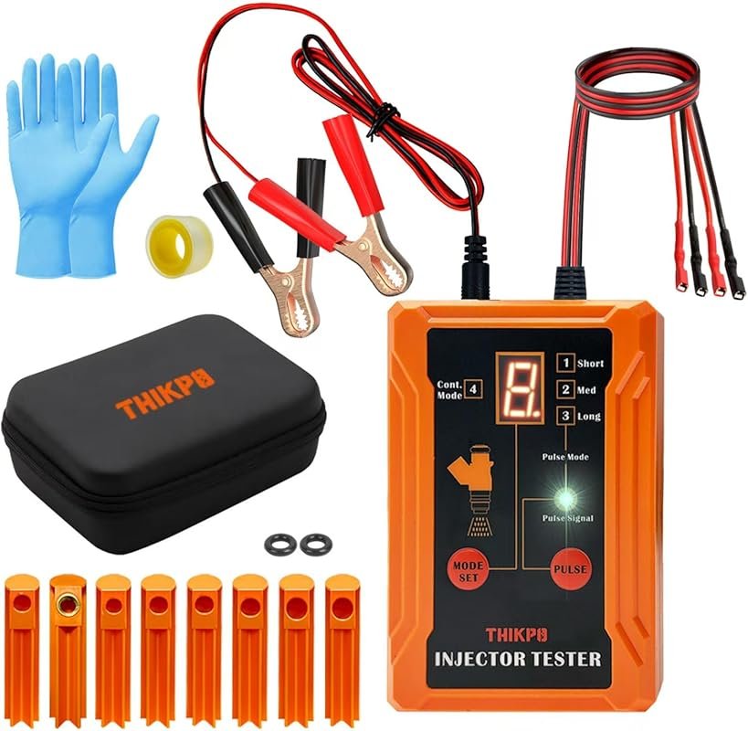 THIKPO Universal Fuel Injector Tester and Cleaner Tool Kit with 8 Puls