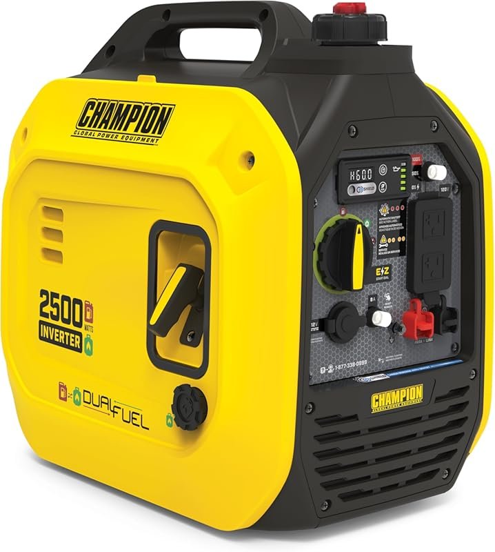 Champion 2500-Watt Dual Fuel Inverter Generator with Quiet Technology 