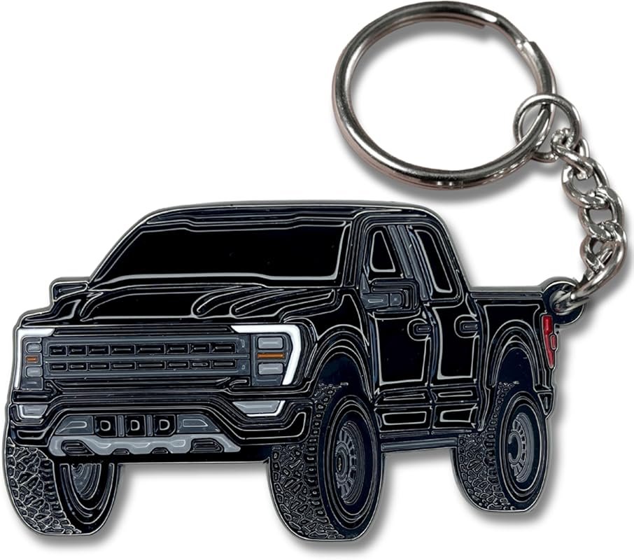 A Metal Keychain and Fob Cover Compatible with Recent Ford F-150 Truck