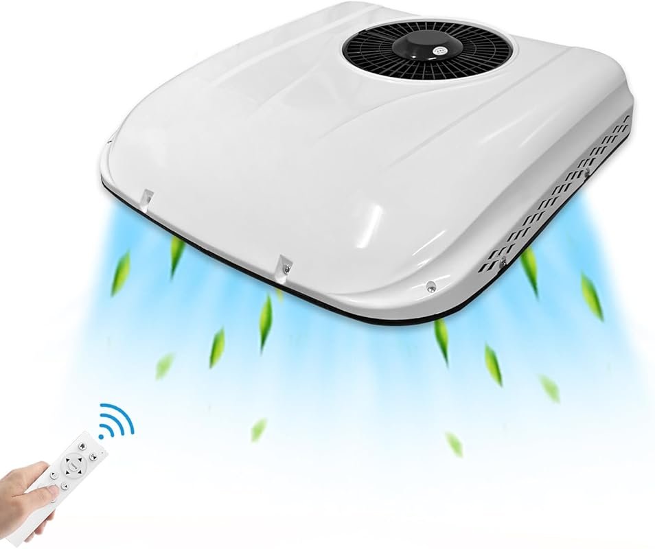 12v rv rooftop dc air conditioner 8000BTU 12 volt ultra-thin Electric 