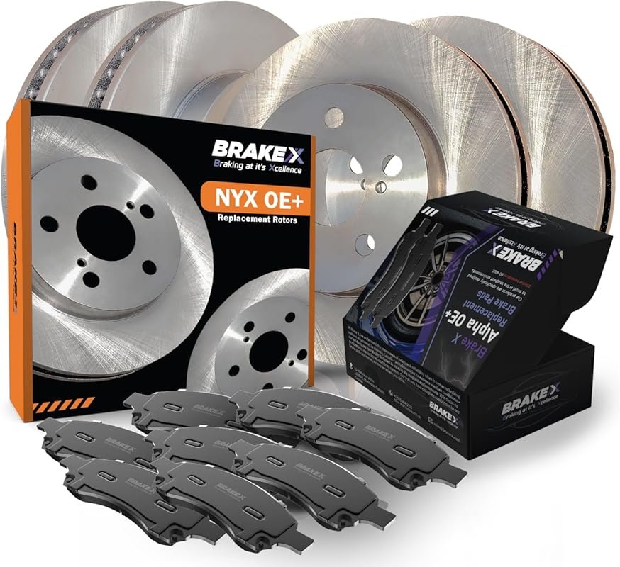 Brake X Front and Rear Brake Kit with NYX Rotors and Alpha Pads for To