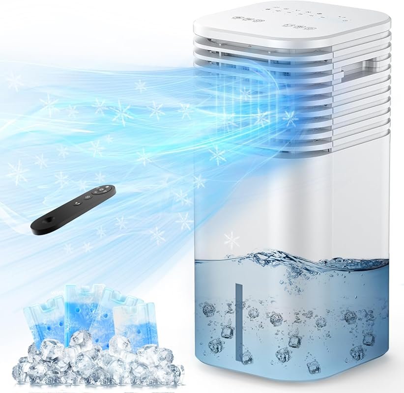 Windowless Portable 3-in-1 Air Conditioner, Ultra-Quiet Ductless Swamp