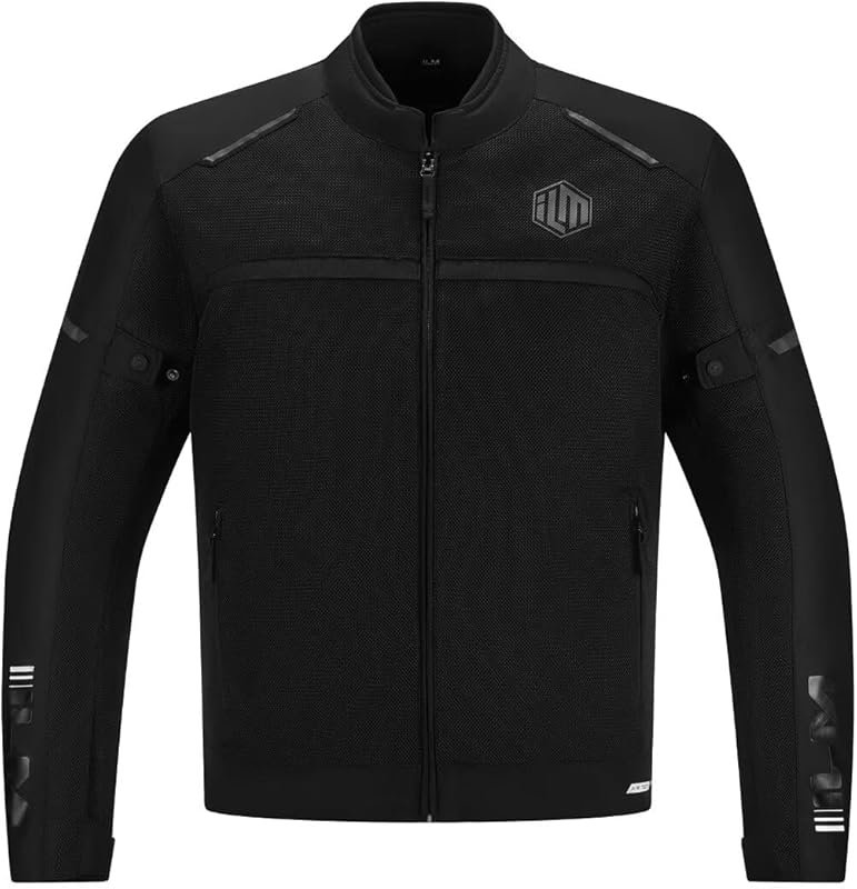ILM Men's Mesh Motorcycle Jacket with CE Armor and Detachable Thermal