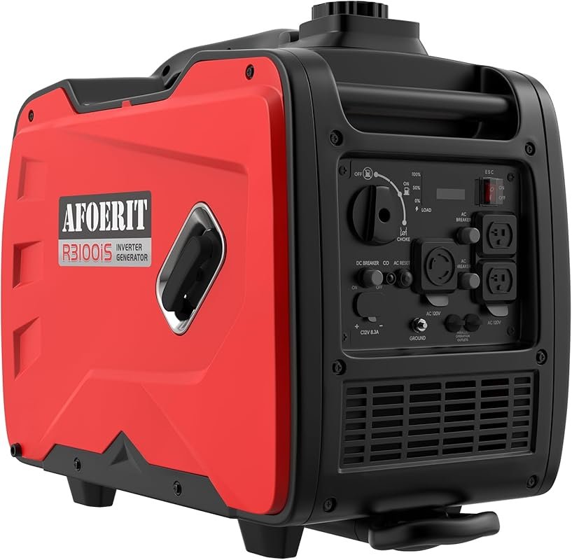 3500 Watt Generator Inverter Portable, Quiet Lightweight Gas Generaror