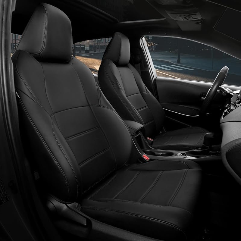 FREESOO Custom Fit Waterproof Leather Seat Covers Full Set for 2020-20