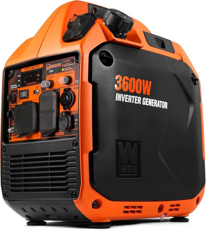 WEN 3600-Watt Dual Fuel RV-Ready Portable Inverter Generator with Fuel