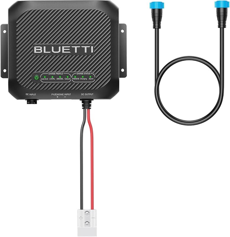 The BLUETTI D40 DC-DC Charger handles various RV batteries, including 